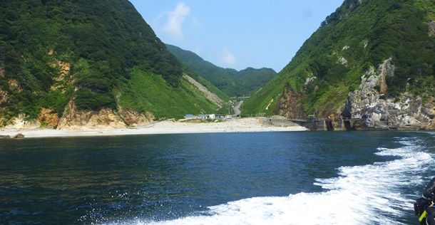 波勝崎ダイビング出航