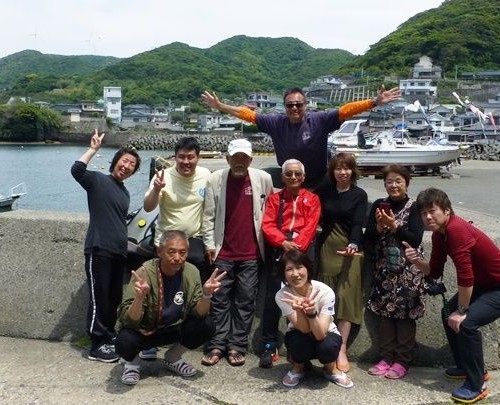 坊津ダイビング終了後にみんなで 18.05.05