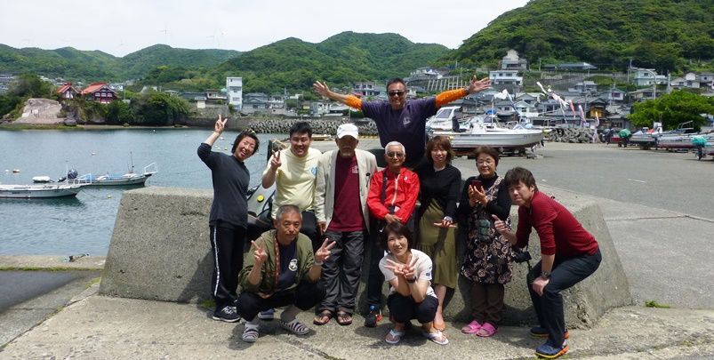 坊津ダイビング終了後にみんなで 18.05.05