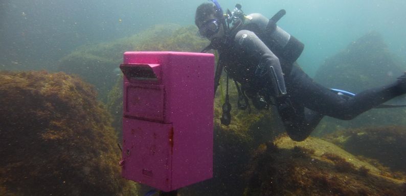 IOPの水中ポストが浅場に 18.09.09